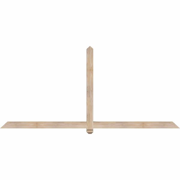 Ekena Millwork Eugene Smooth Timber Gable Bracket, Douglas Fir, 96"W x 44"H x 3 1/2"D x 3 1/2"F, 11/12 Pitch GBW096X44X0404EUG00SDF - main